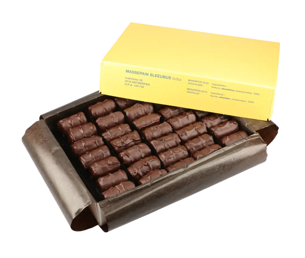 1000G PRALINES AU MASSEPAIN ENROBÉE DE CHOCOLAT