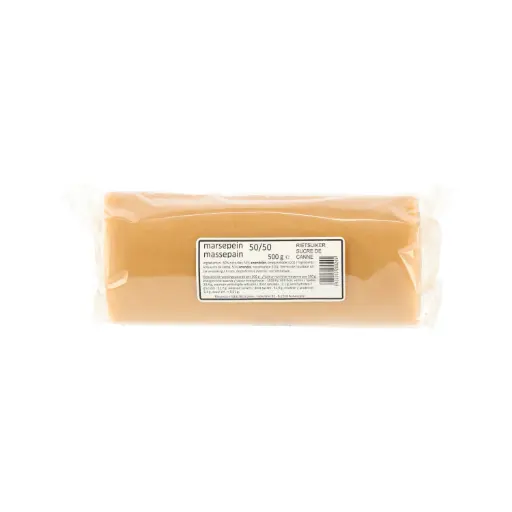 [112.412] marsepein buche 500g met rietsuiker (50/50) 